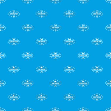İnşaat hizmeti desen vektör kesintisiz mavi