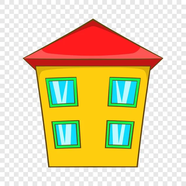 Icona immobiliare, stile cartone animato — Vettoriale Stock