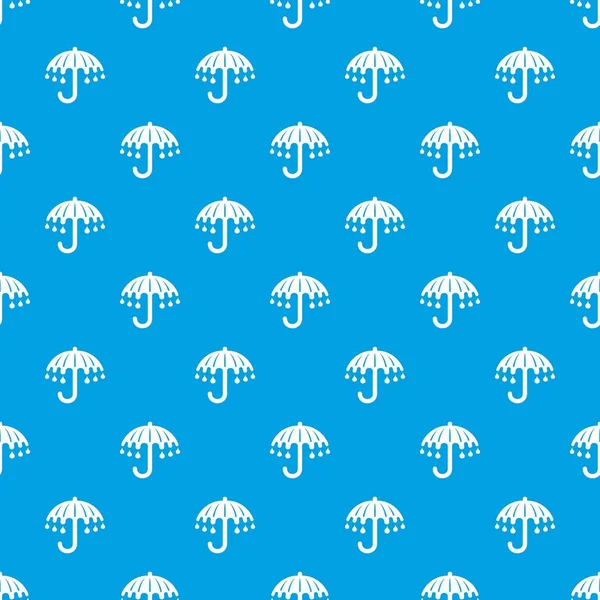 Islak şemsiye desen vektör kesintisiz mavi