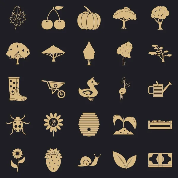 Tatlım Icons set, basit tarzı