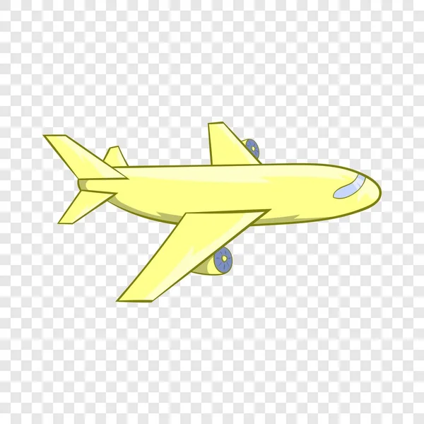 Ícone de avião de passageiros, estilo cartoon — Vetor de Stock