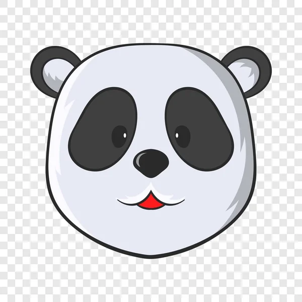 Cabeza de oso panda icono, estilo de dibujos animados — Vector de stock