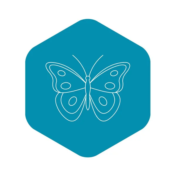 Ícone de borboleta Aphantopus, estilo esboço —  Vetores de Stock