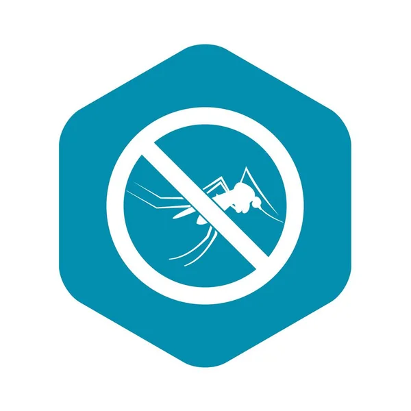 Basit tarzı yok sivrisinek işareti simgesi — Stok Vektör