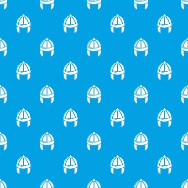 Şövalye kask koruma desen vektör kesintisiz mavi