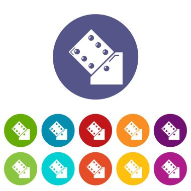 Zar simgeler kümesi vektör renk