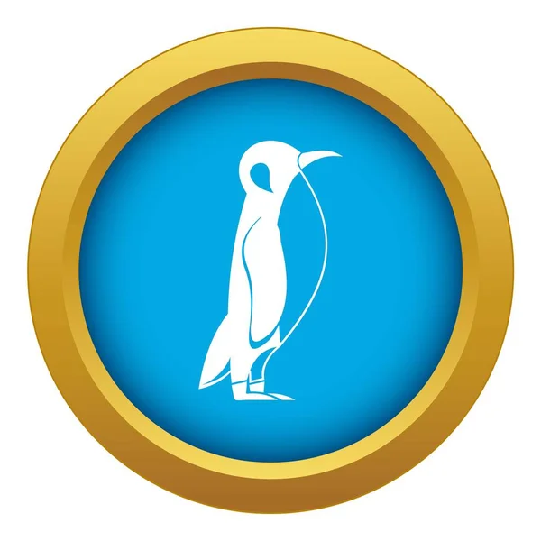 Icône pingouin vecteur bleu isolé — Image vectorielle