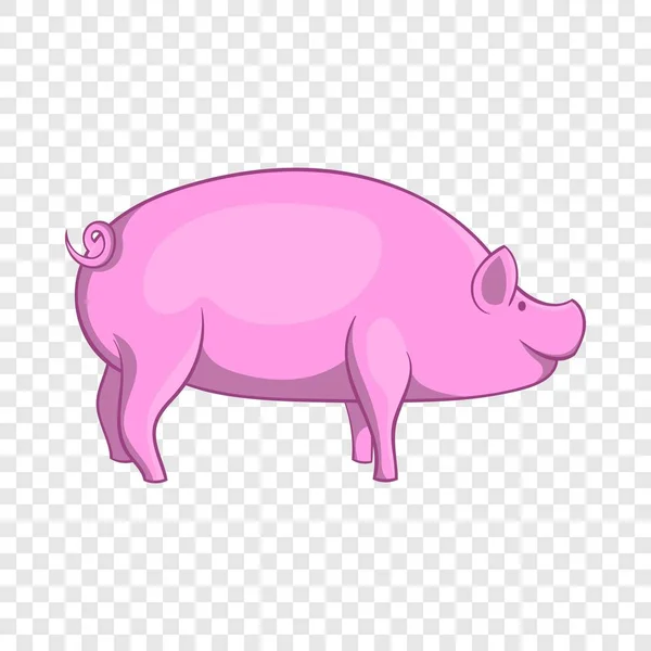 Pig icon, cartoon style — Stock Vector