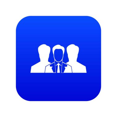 İşe Alım simgesi dijital mavi