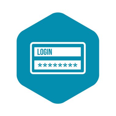 Kullanıcı adı ve şifre simgesini, basit tarzı