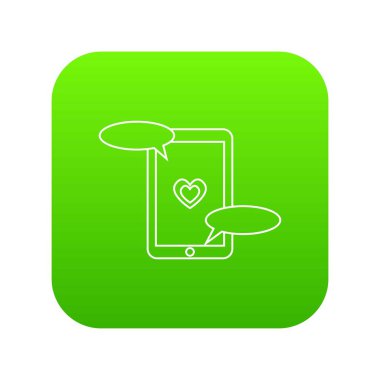 Hareket eden telefon simgesi, anahat Stili iletişim