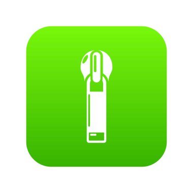 Delik simgesi, stili simple zip