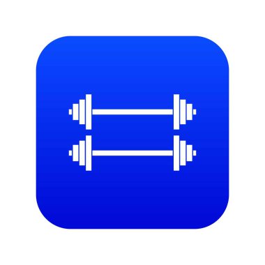 İki barbell simgesi dijital mavi