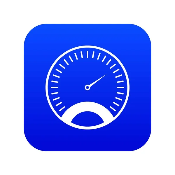 Speedometer icon digital blue — Stock Vector