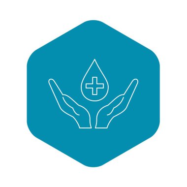 Kan holding eller simgesini, anahat stili indir