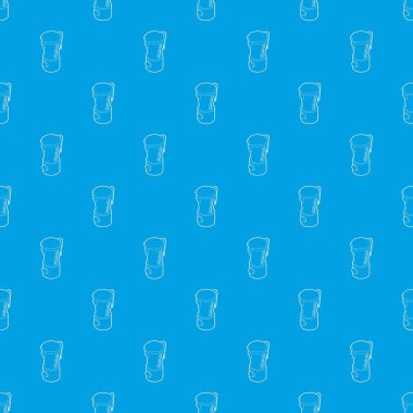 Mutfak blender makine desen vektör kesintisiz mavi