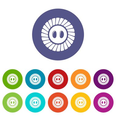 İkonlar dikiş vektör renk ayarla