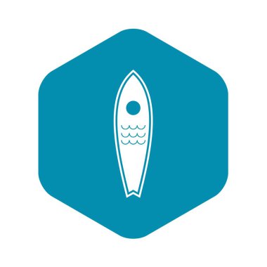 Sörf tahtası simgesi, basit tarzı