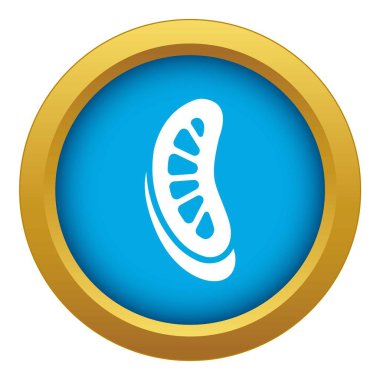 Tatlı jöle mavi simge vektör izole