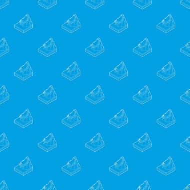 Çığ desen vektör kesintisiz mavi