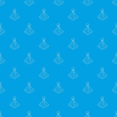 Yanardağ patlayan desen vektör kesintisiz mavi