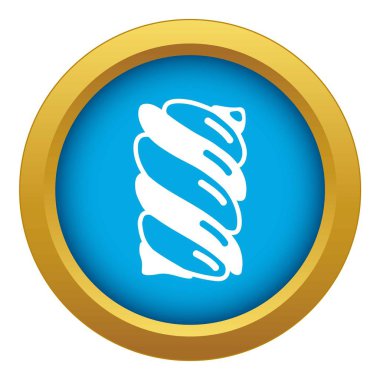 Girdap şeker çubuğu simgesi mavi vektör izole