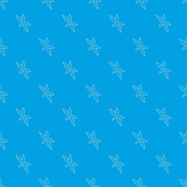 Sivri uçlu yıldız desen vektör kesintisiz mavi