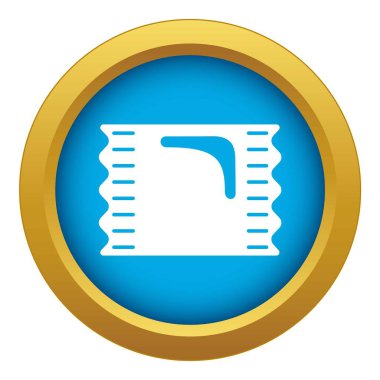 İzole şeker mavi simge vektör paketi