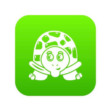 Neşeli kaplumbağa simgesi, basit tarzı