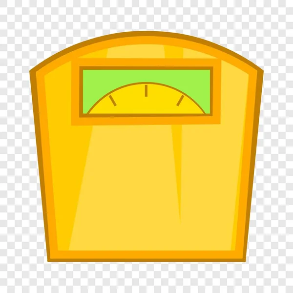 Ícone escalas amarelas, estilo dos desenhos animados — Vetor de Stock