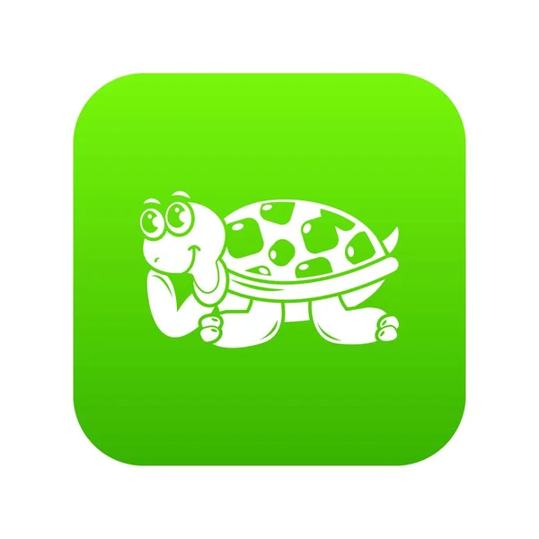 Happy turtle ikona, jednoduchý styl — Stockový vektor