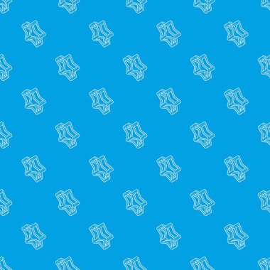 Sivri uçlu yıldız desen vektör kesintisiz mavi