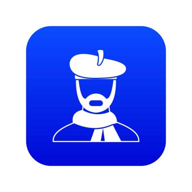 Sanatçı simge dijital mavi