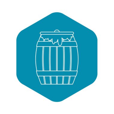 Bal fıçısı simgesi, anahat stili