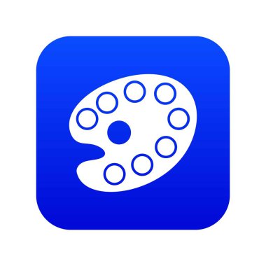 Resim paleti simgesi dijital mavi