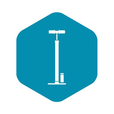 Bisiklet pompası simgesi, basit tarzı