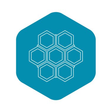 Küçük petek simgesi, anahat stili