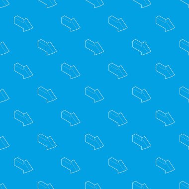 Sağ ok desen vektör kesintisiz mavi