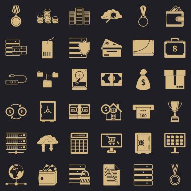 İş diyagramı simgeler kümesi, basit tarzı