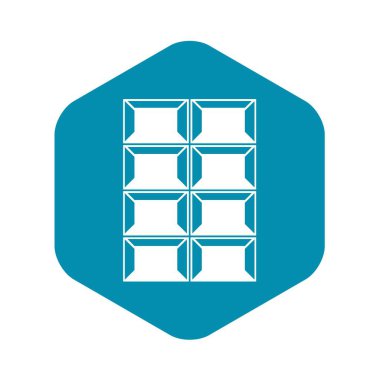 Koyu çikolata simgesi, basit tarzı