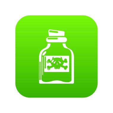 Toksin şişe simgesi, basit tarzı