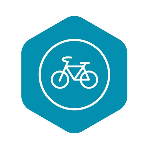 Icono de bicicleta signo, estilo simple — Vector de stock