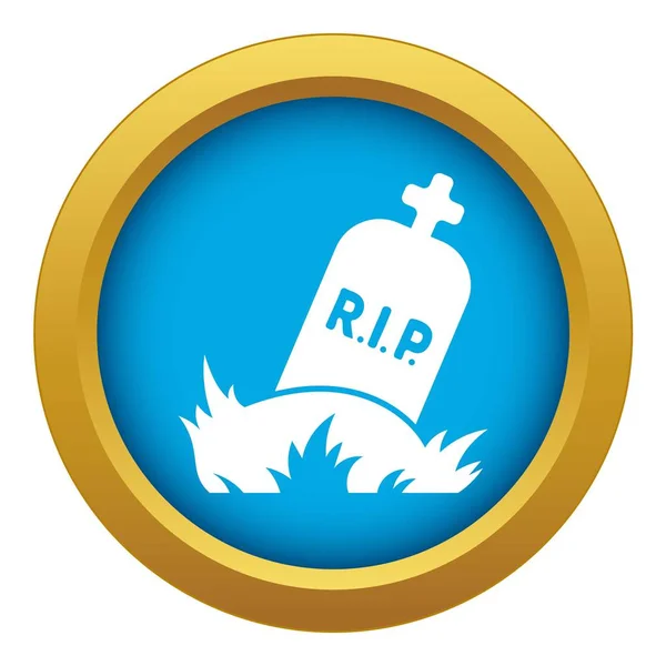 RIP hrob ikonu modrý vektor, samostatný — Stockový vektor
