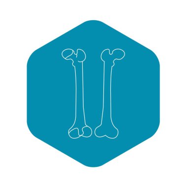 Kemik simgesi, anahat stili