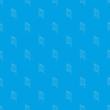 Bahçesi salıncak desen vektör kesintisiz mavi