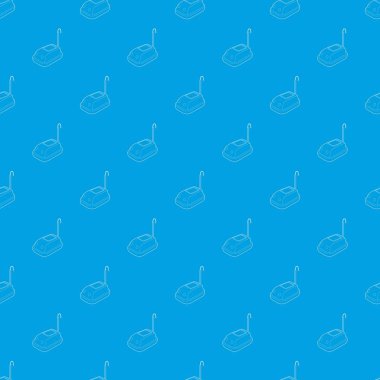 Eğlence Parkı desen vektör kesintisiz mavi Çarpışan arabalar