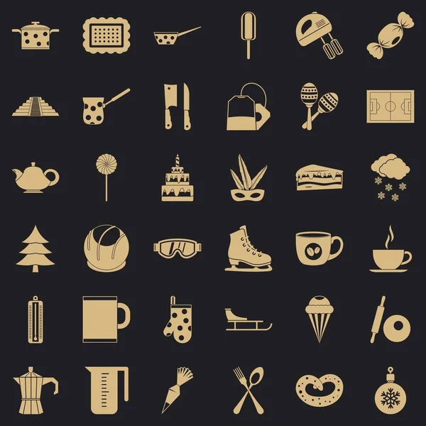 Kahve fincanı Icons set, basit tarzı