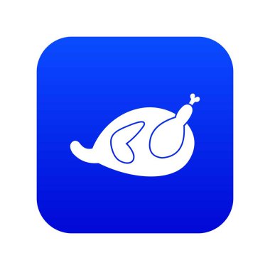 Tavla simgesi dijital mavi