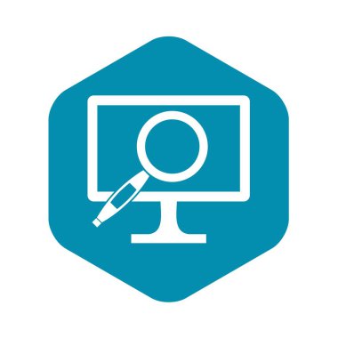 Bilgisayar monitörü büyüteç simgesini