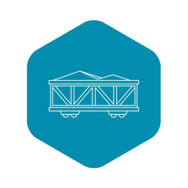 Tren yük vagonu simgesi, taslak biçimi